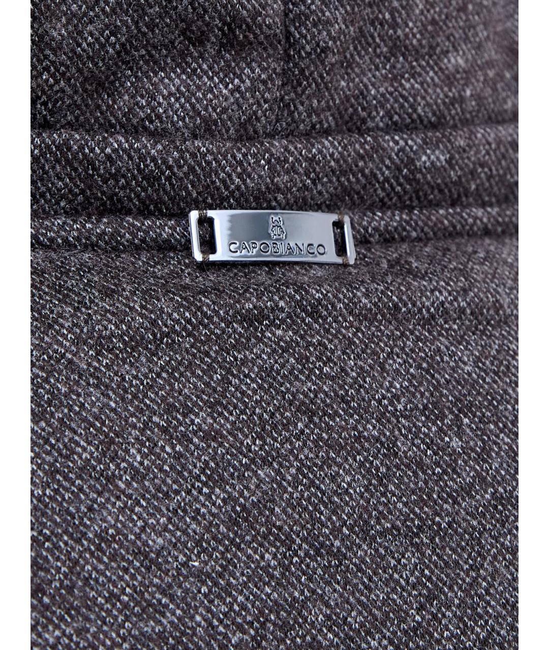 CAPOBIANCO Коричневая вискозная куртка, фото 5