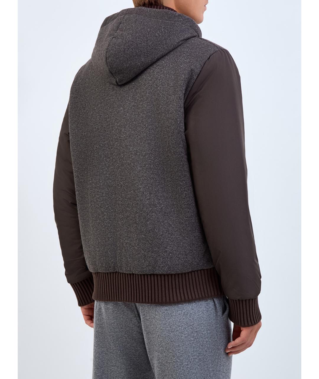 CAPOBIANCO Коричневая вискозная куртка, фото 4