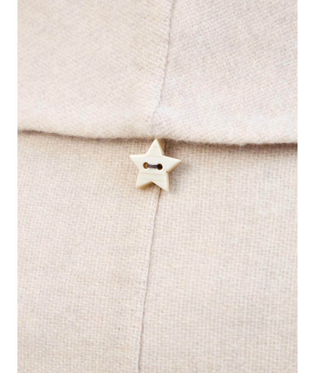 LORENA ANTONIAZZI Бежевое шерстяное пальто, фото 5