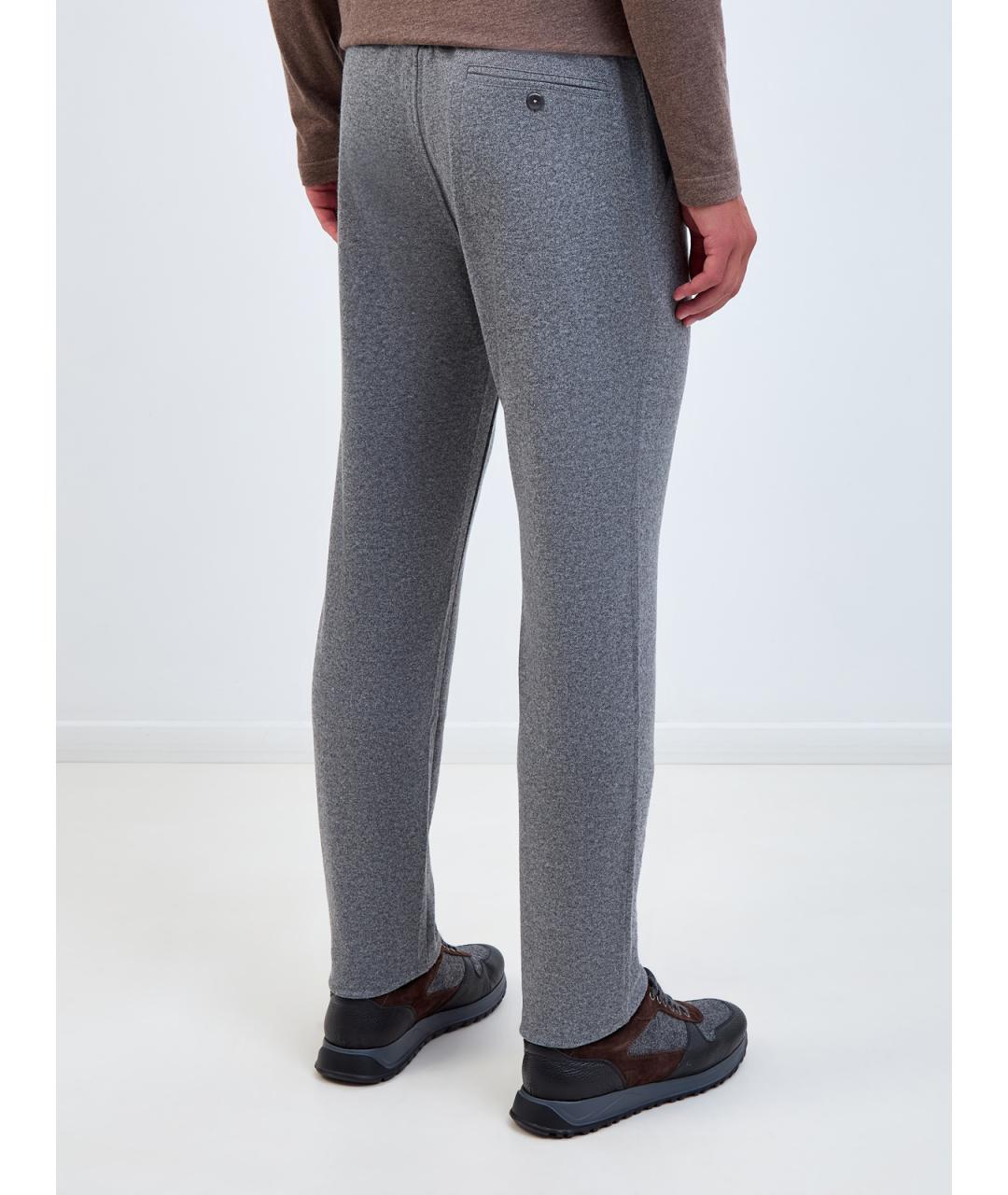 CAPOBIANCO Серые повседневные брюки, фото 4