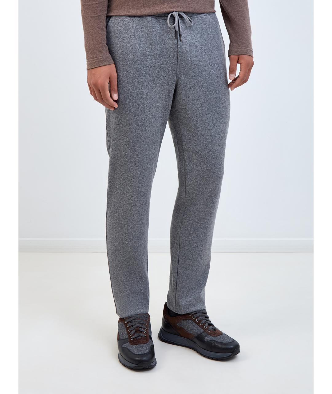 CAPOBIANCO Серые повседневные брюки, фото 3