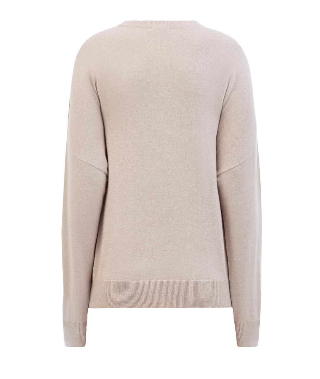 BRUNELLO CUCINELLI Бежевый кашемировый джемпер / свитер, фото 2