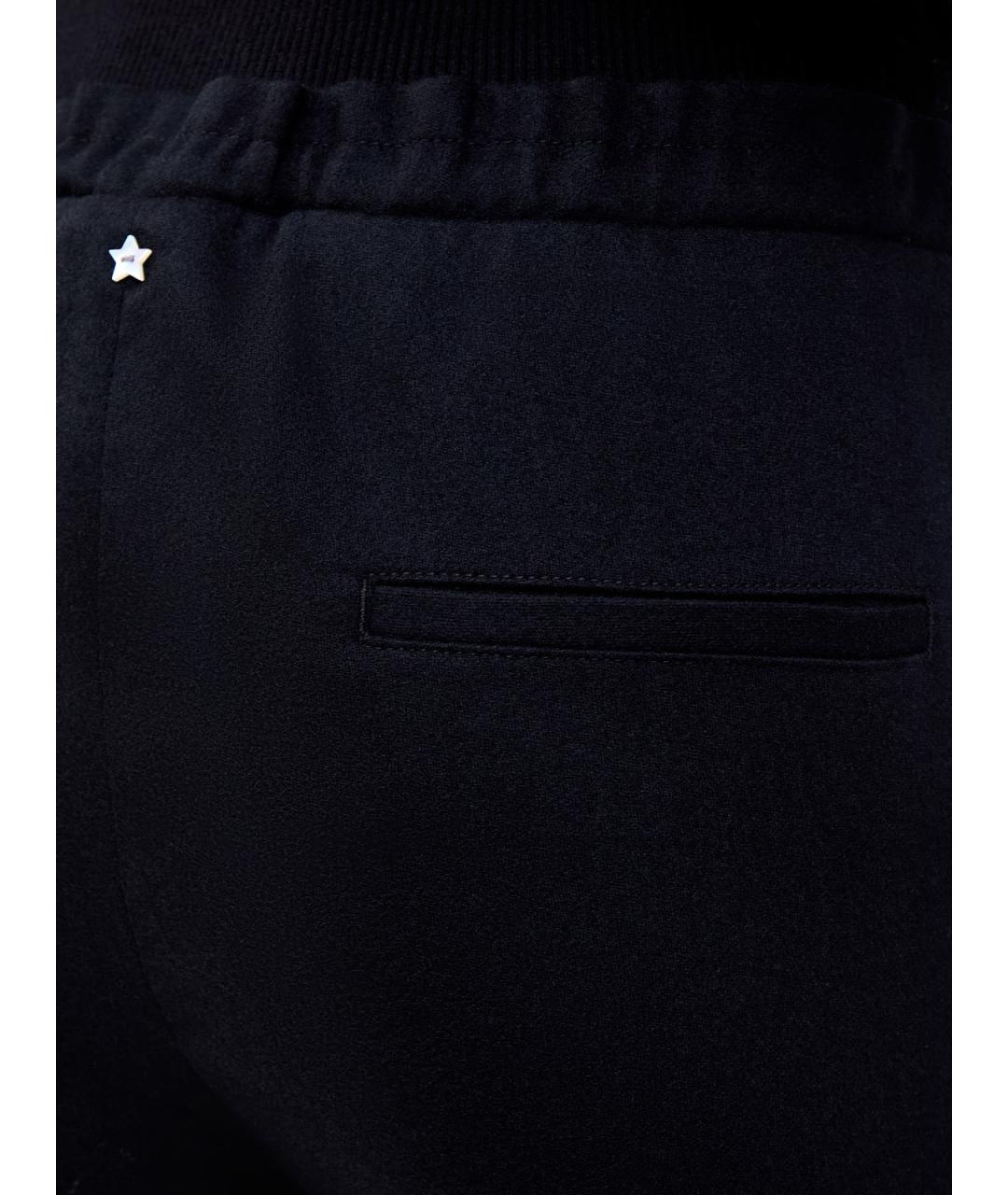 LORENA ANTONIAZZI Черные шерстяные прямые брюки, фото 5