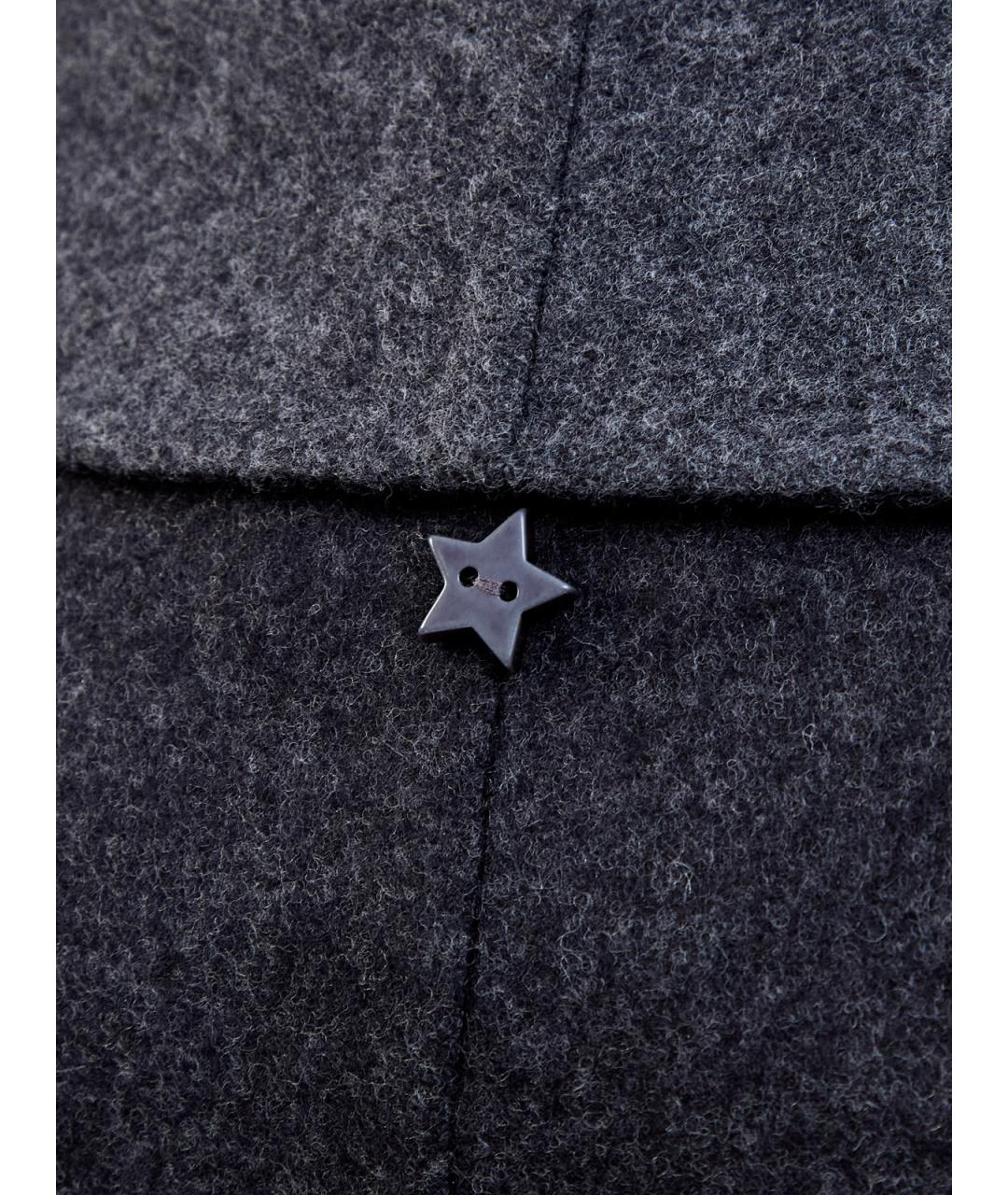 LORENA ANTONIAZZI Серое шерстяное пальто, фото 5