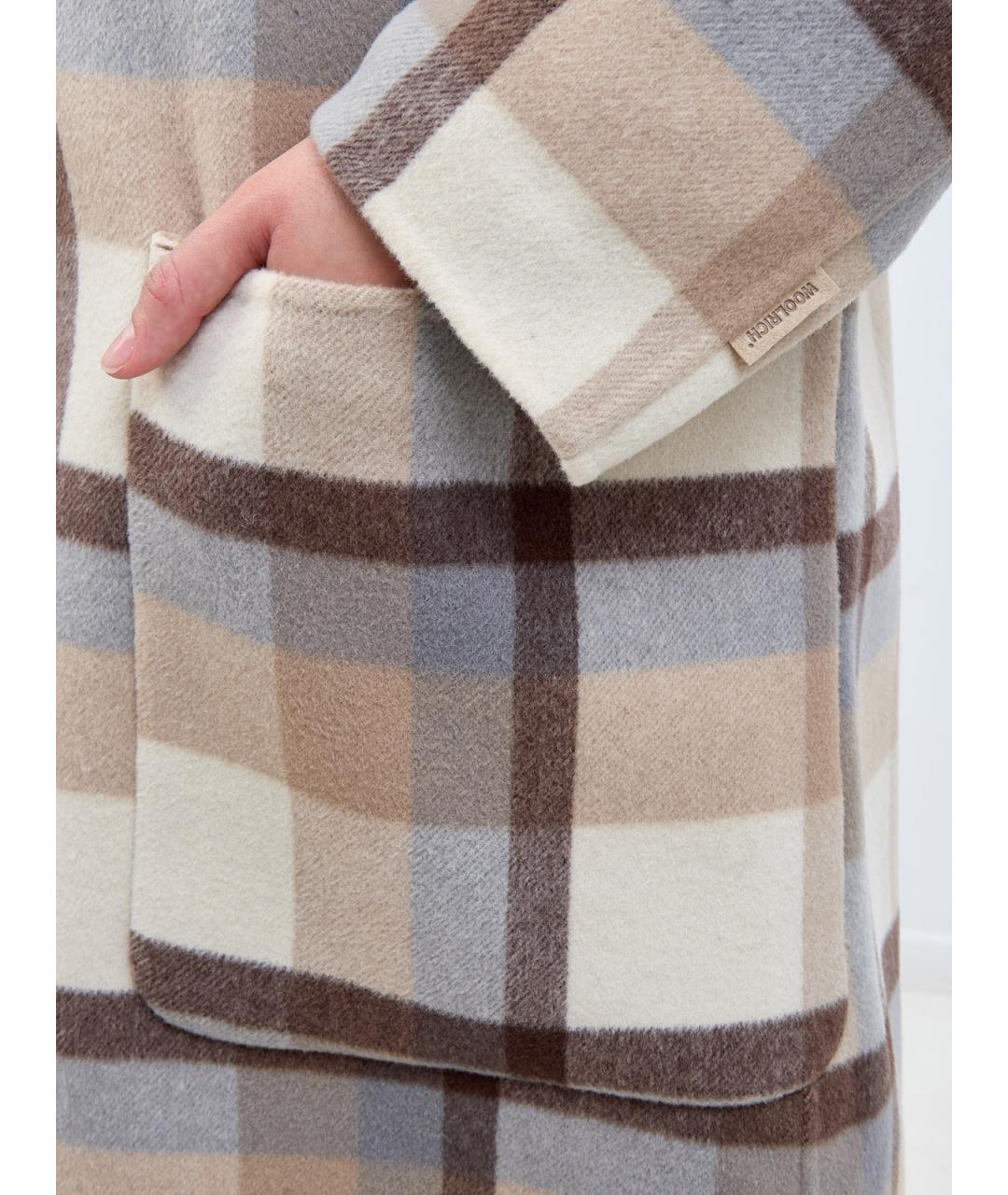 WOOLRICH Мульти шерстяное пальто, фото 5