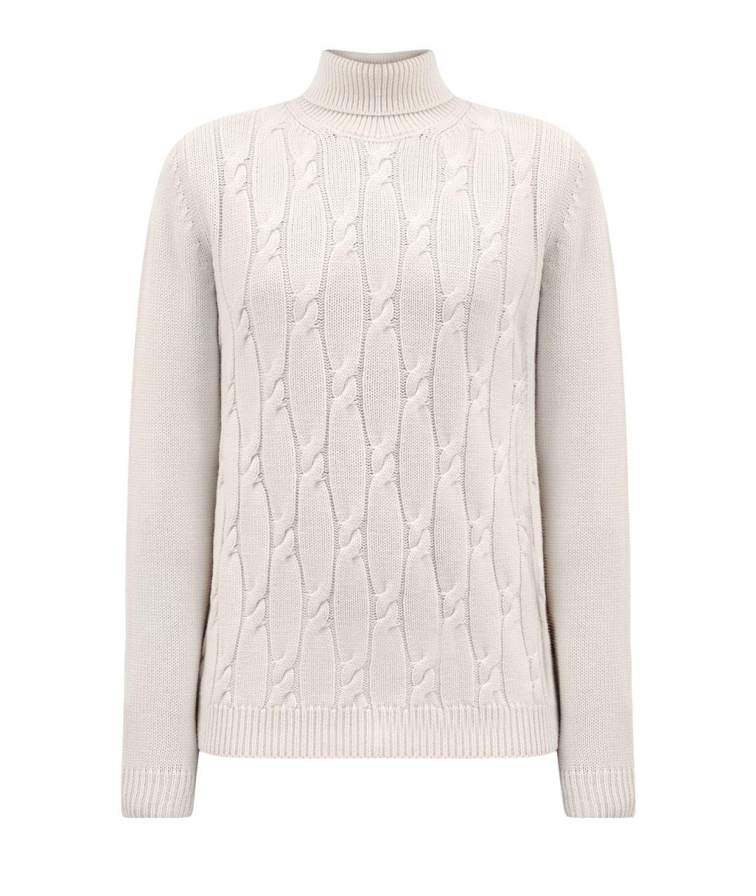 PESERICO Белый шерстяной джемпер / свитер, фото 1