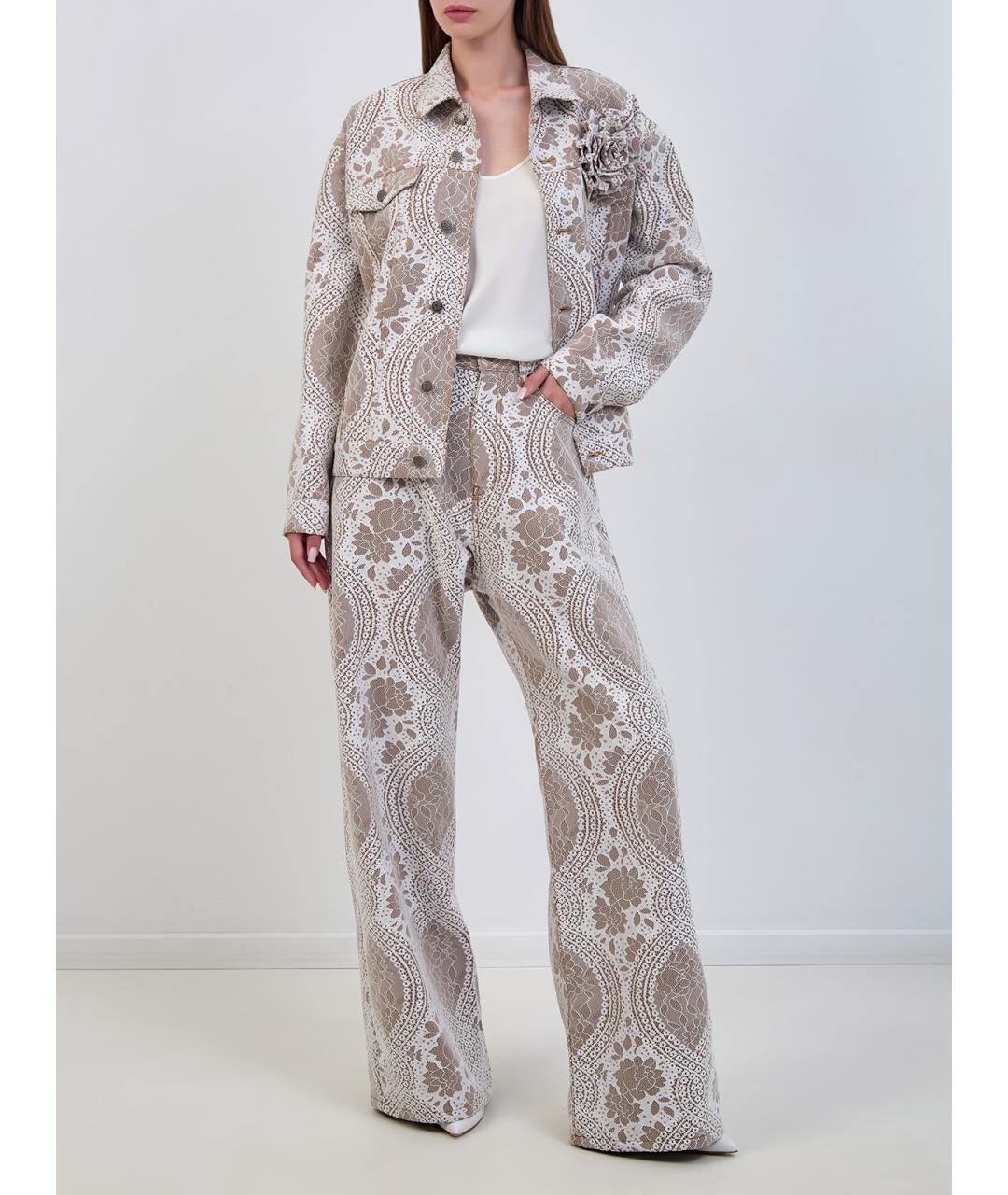 GIUSEPPE DI MORABITO Бежевая полиэстеровая куртка, фото 2