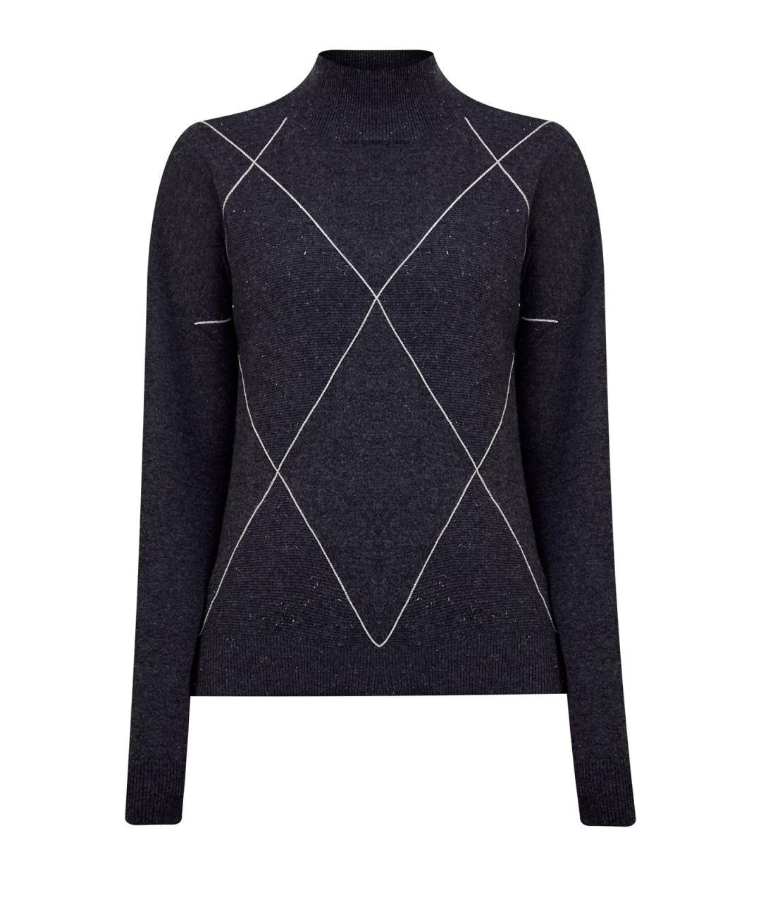 PESERICO Антрацитовый шерстяной джемпер / свитер, фото 1