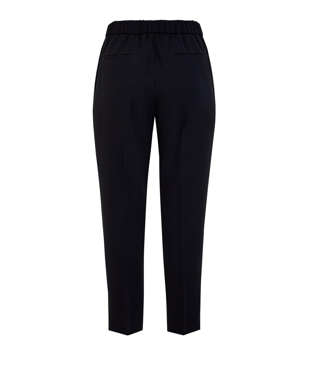 PESERICO Черные полиэстеровые брюки узкие, фото 2