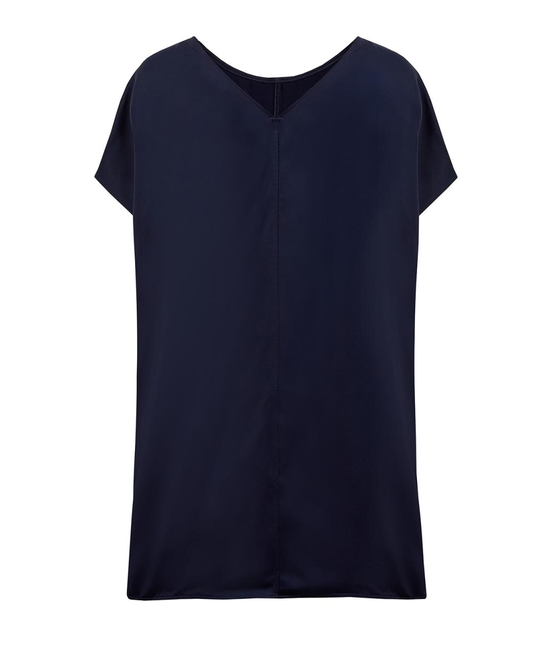 FABIANA FILIPPI Темно-синяя вискозная блузы, фото 2