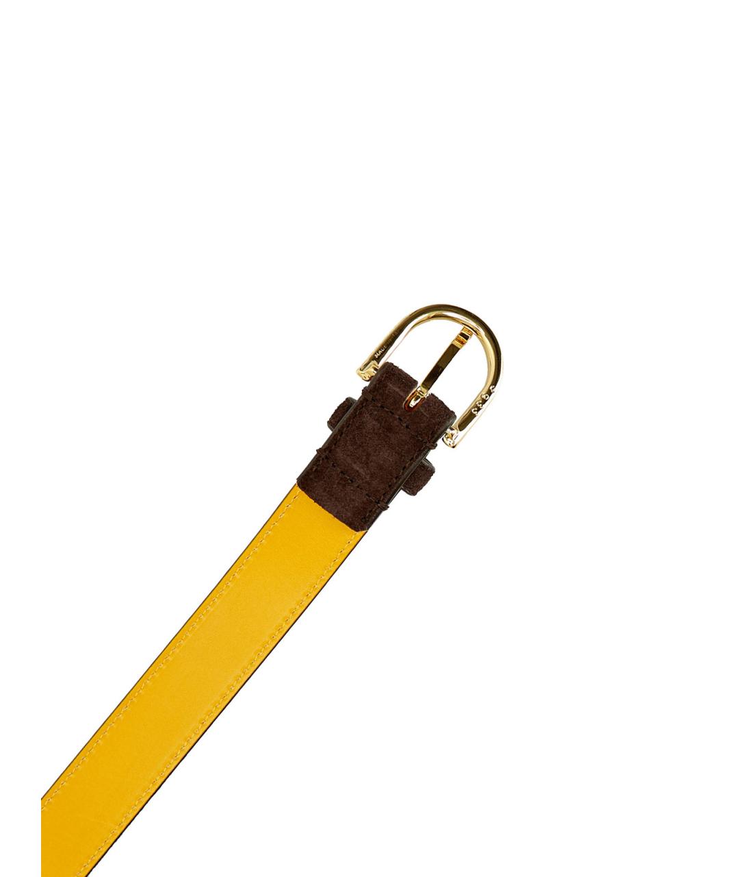 DOUCAL'S Коричневый замшевый ремень, фото 5