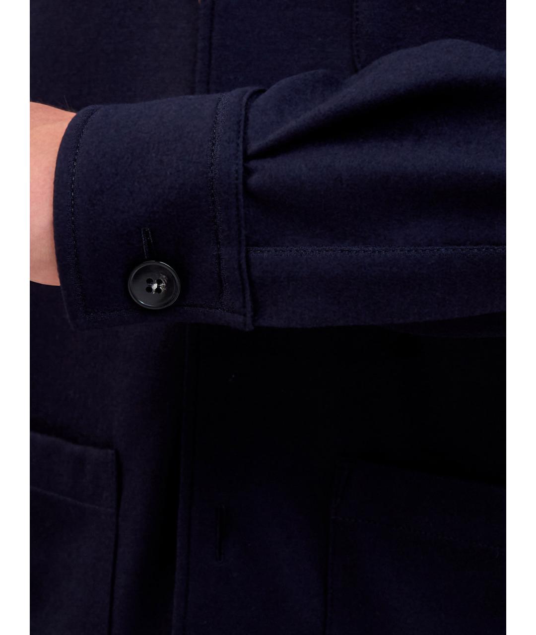 CANALI Темно-синий шерстяной кардиган, фото 5