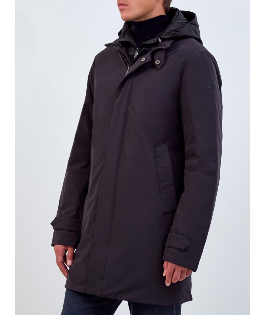 HETREGO Темно-синий полиамидовый пуховик, фото 3