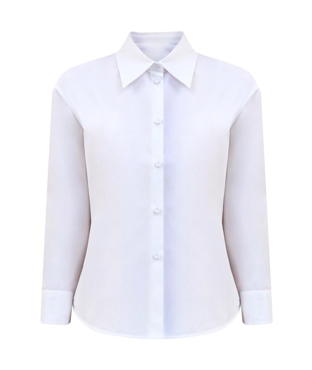 JIL SANDER Белая хлопковая рубашка, фото 1
