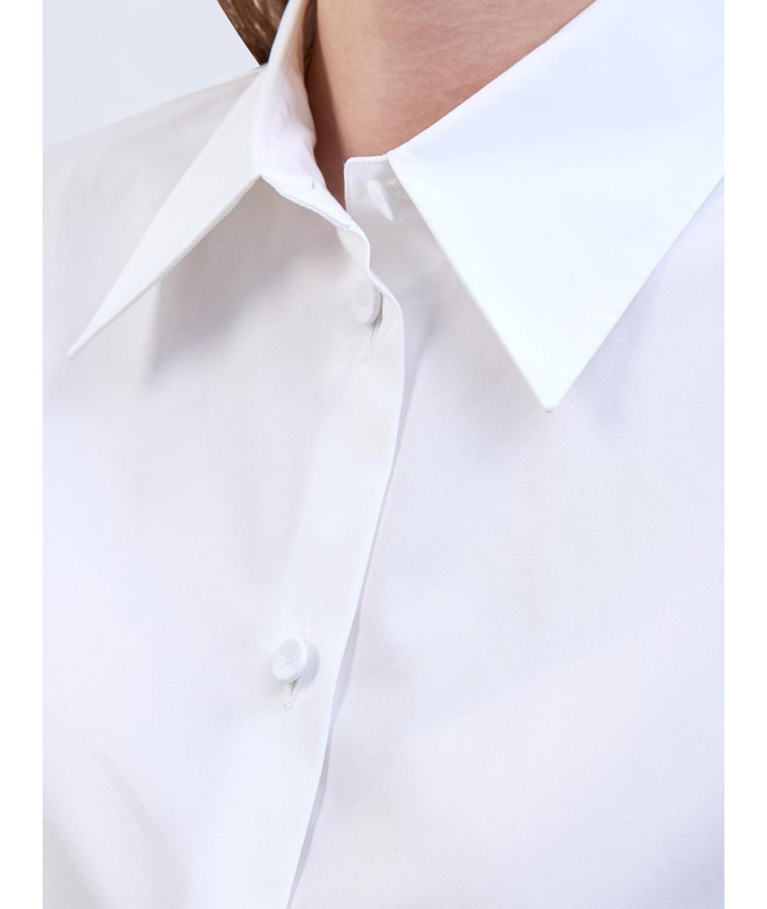 JIL SANDER Белая хлопковая рубашка, фото 5