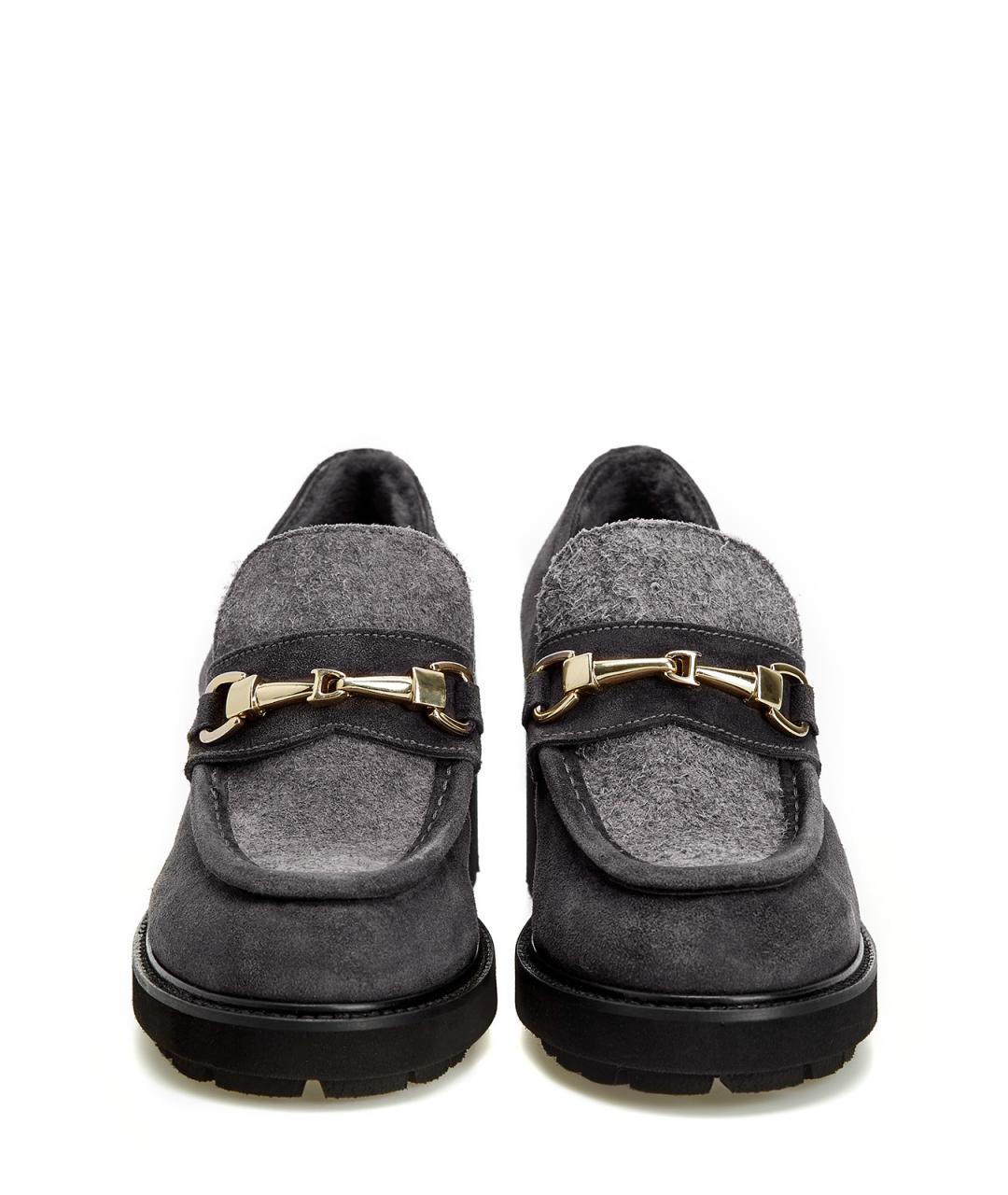 DOUCAL'S Серые замшевые лоферы, фото 5