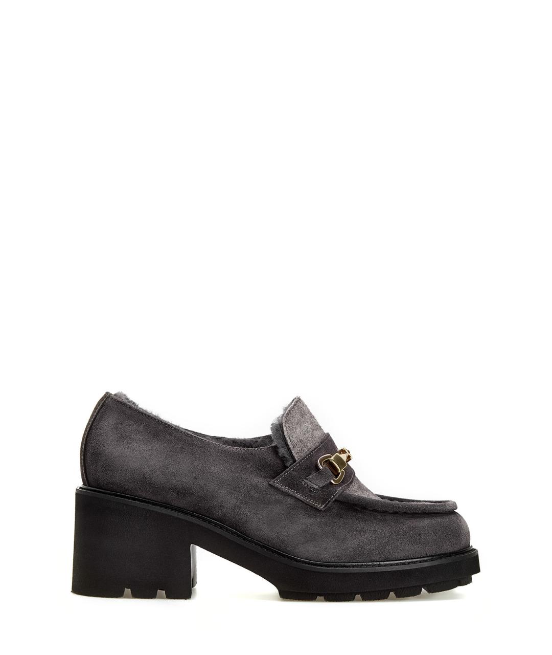 DOUCAL'S Серые замшевые лоферы, фото 1