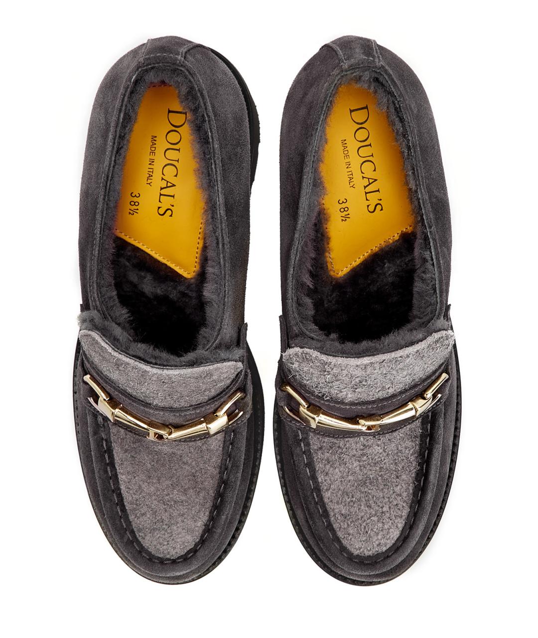 DOUCAL'S Серые замшевые лоферы, фото 6