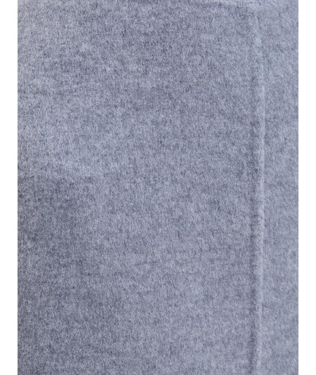 FABIANA FILIPPI Серая шерстяная юбка миди, фото 5