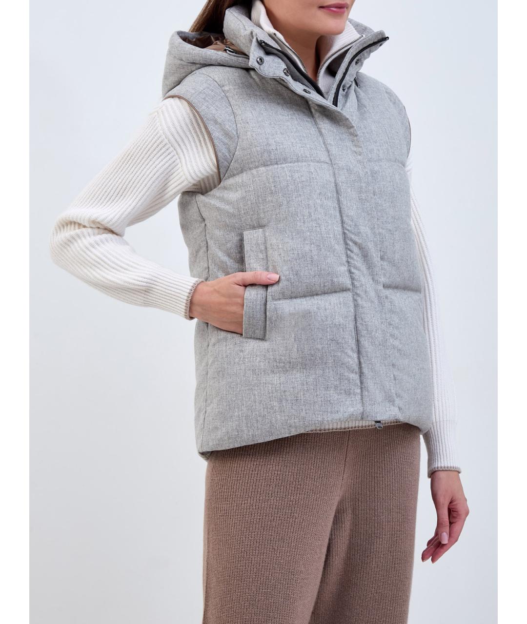 HETREGO Серый полиамидовый жилет, фото 3