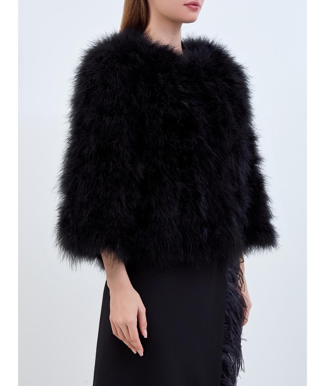 YVES SALOMON Черный полиэстеровый жакет/пиджак, фото 3