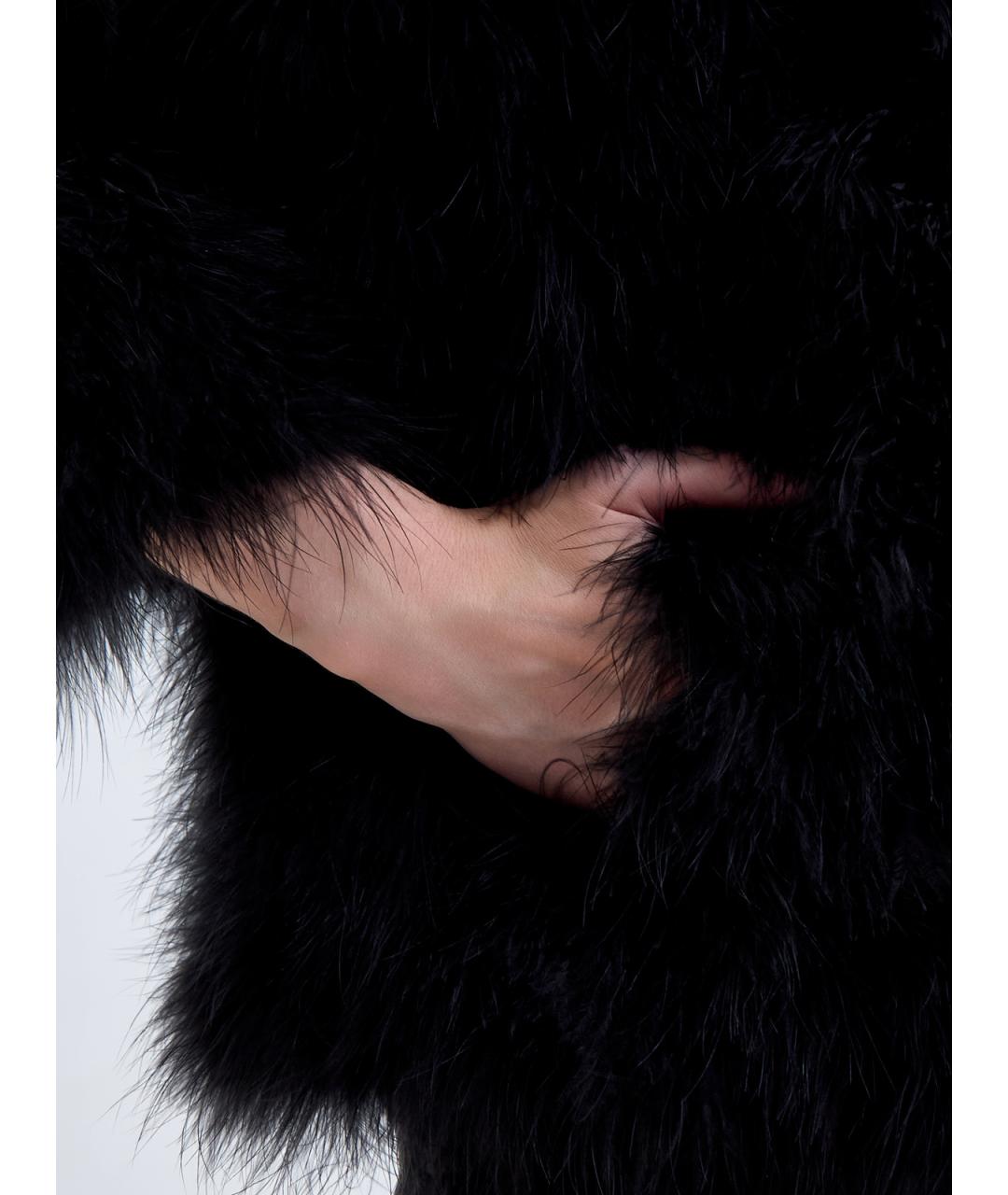 YVES SALOMON Черный полиэстеровый жакет/пиджак, фото 5