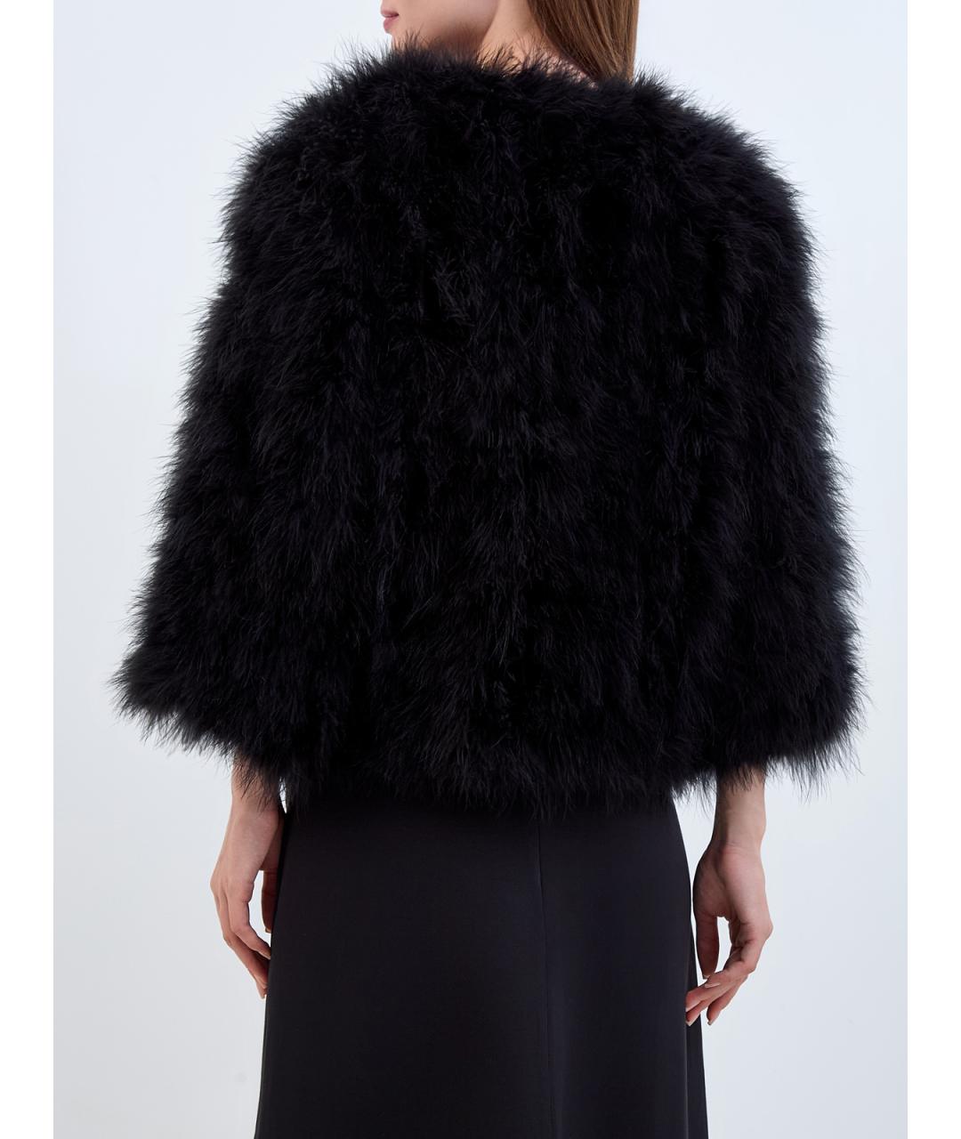 YVES SALOMON Черный полиэстеровый жакет/пиджак, фото 4