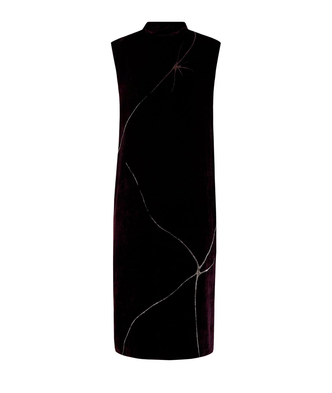 GENTRY PORTOFINO Бордовое вискозное повседневное платье, фото 1