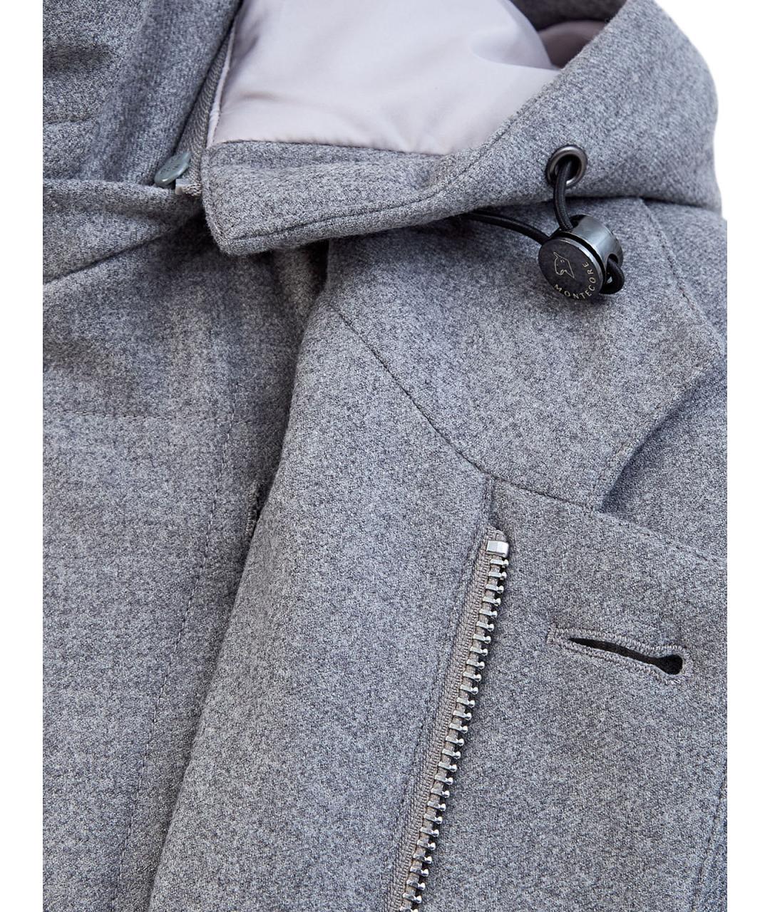 MONTECORE Серый шерстяной пуховик, фото 5