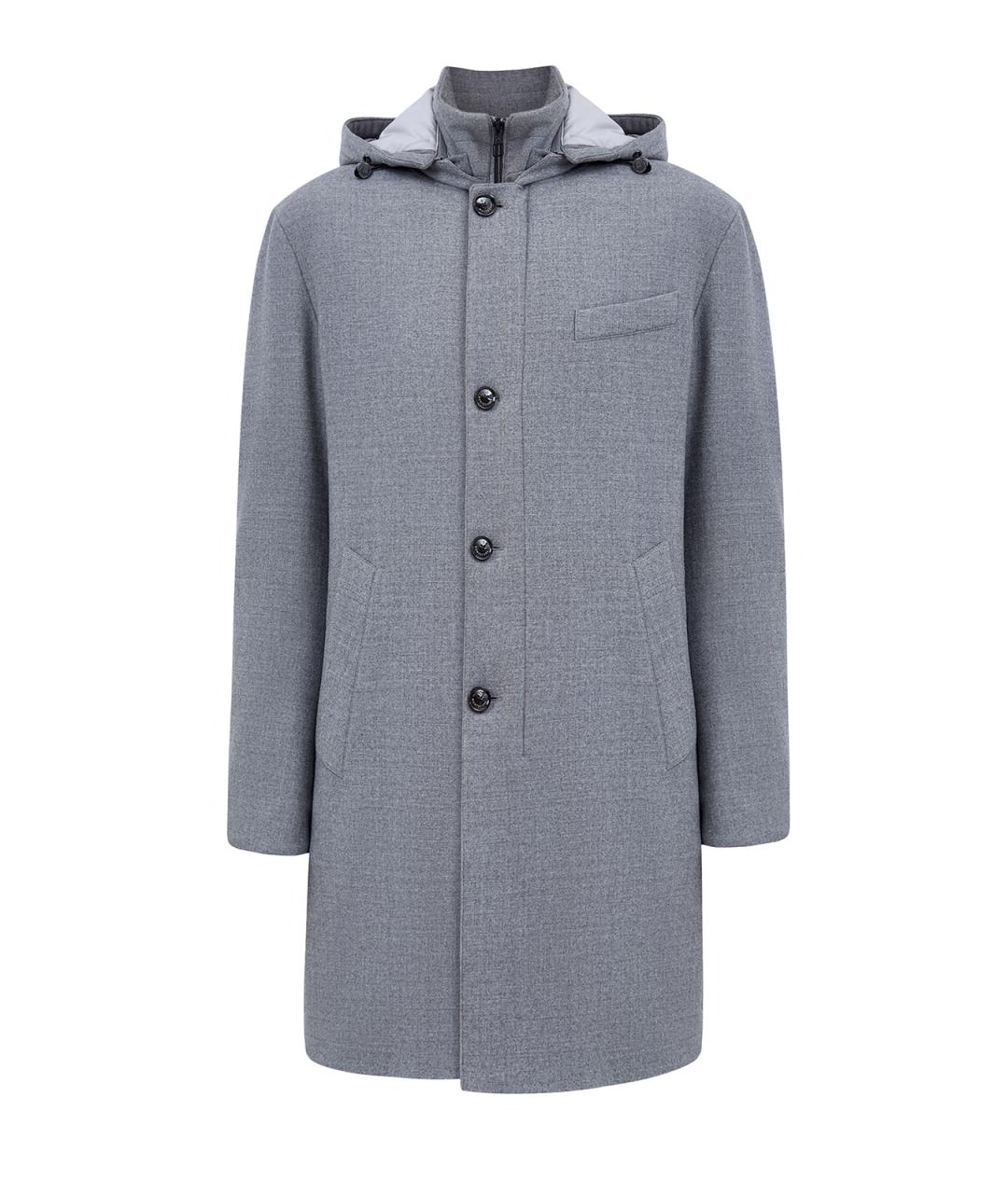 MONTECORE Серый шерстяной пуховик, фото 1