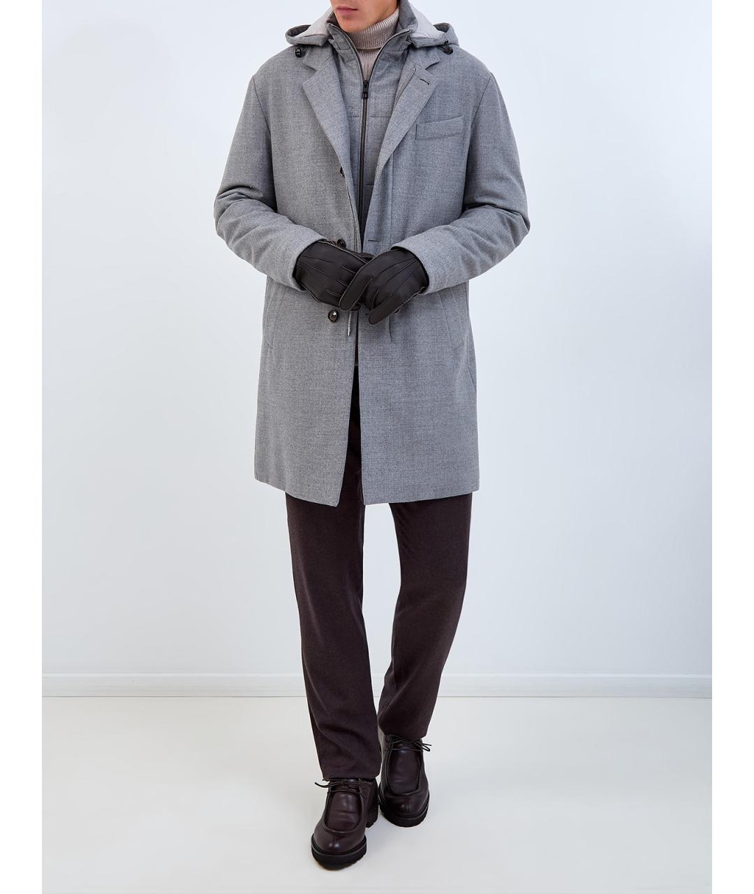 MONTECORE Серый шерстяной пуховик, фото 2