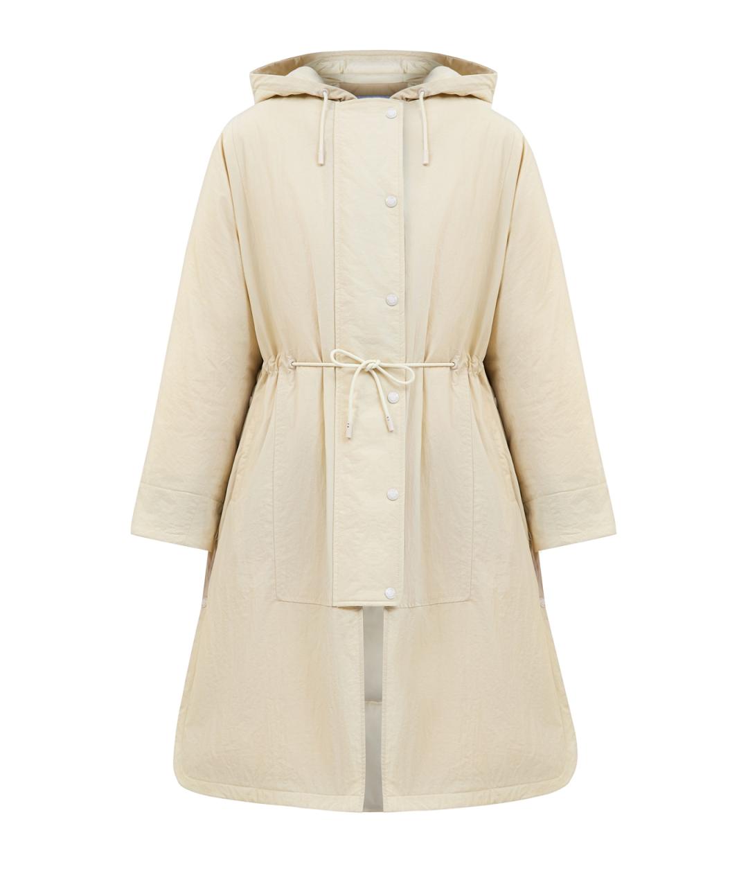 YVES SALOMON Бежевый полиамидовый пуховик, фото 1