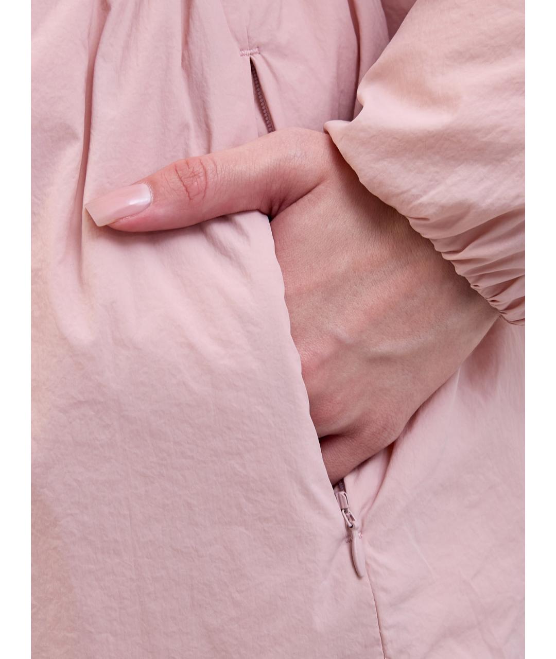 YVES SALOMON Розовый полиамидовый пуховик, фото 5