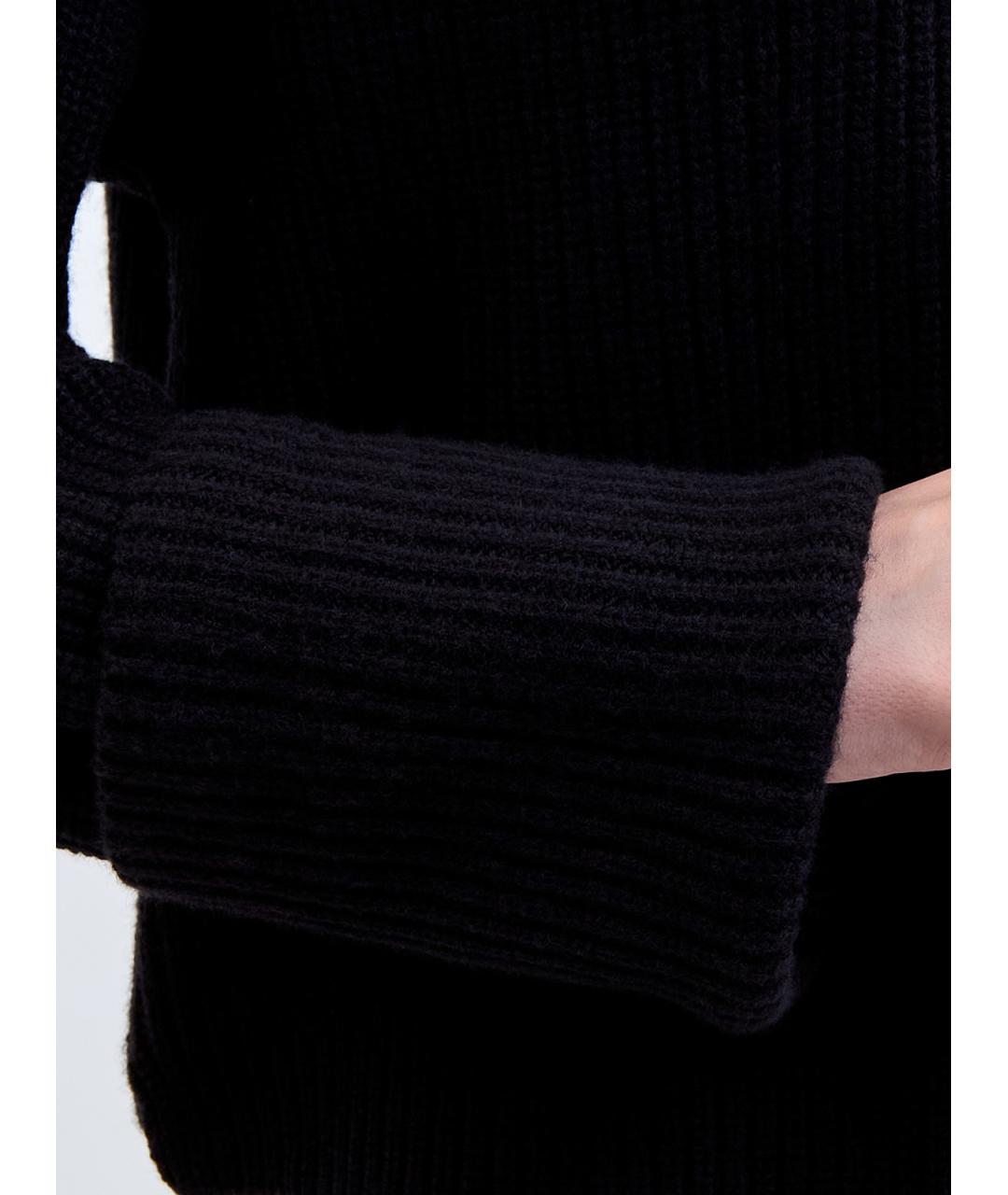 YVES SALOMON Черный шерстяной джемпер / свитер, фото 5