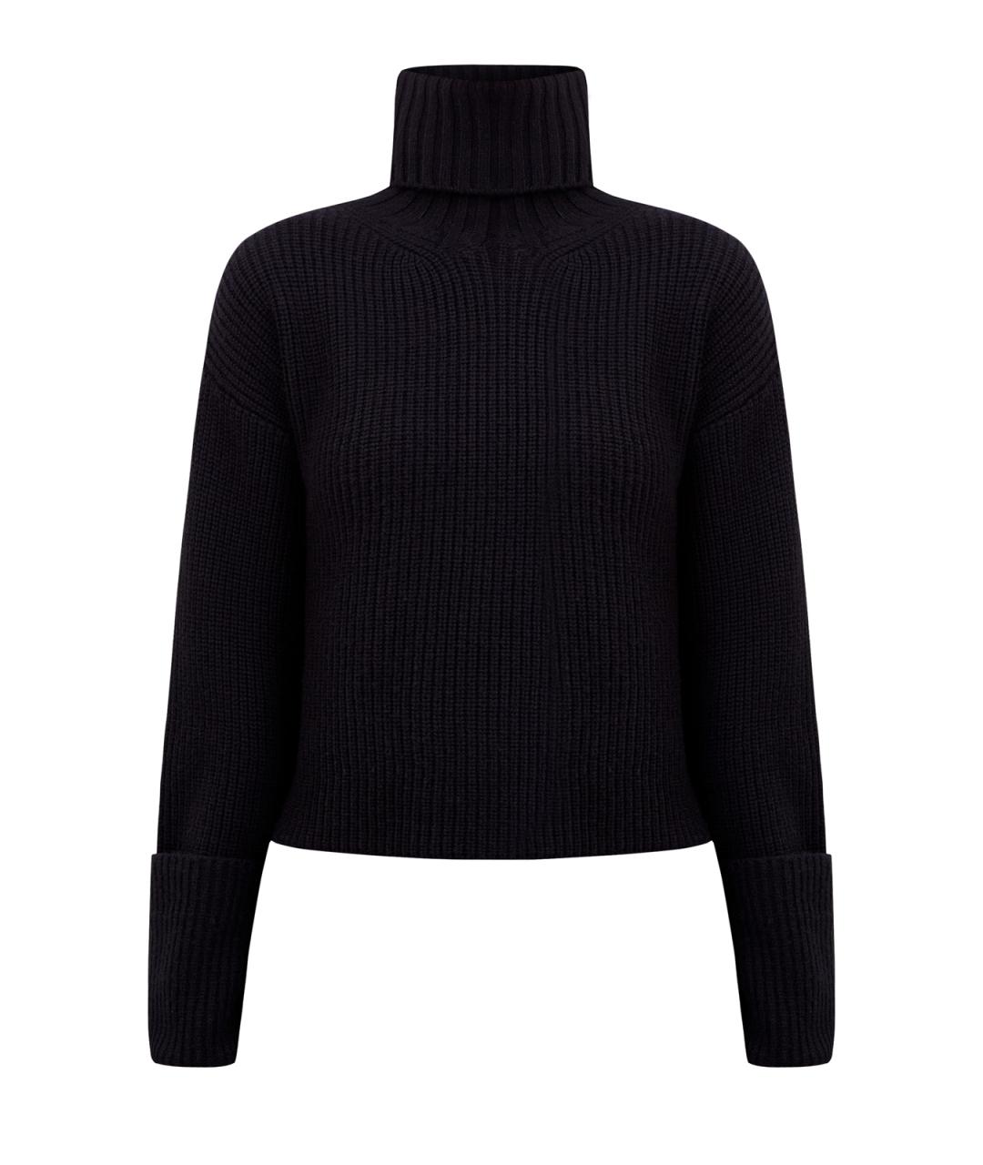 YVES SALOMON Черный шерстяной джемпер / свитер, фото 1