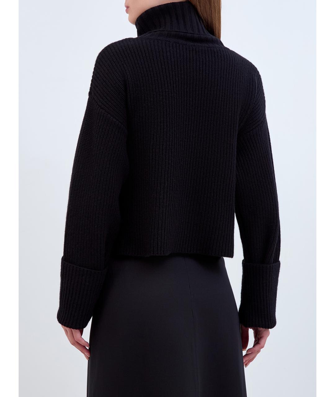 YVES SALOMON Черный шерстяной джемпер / свитер, фото 4