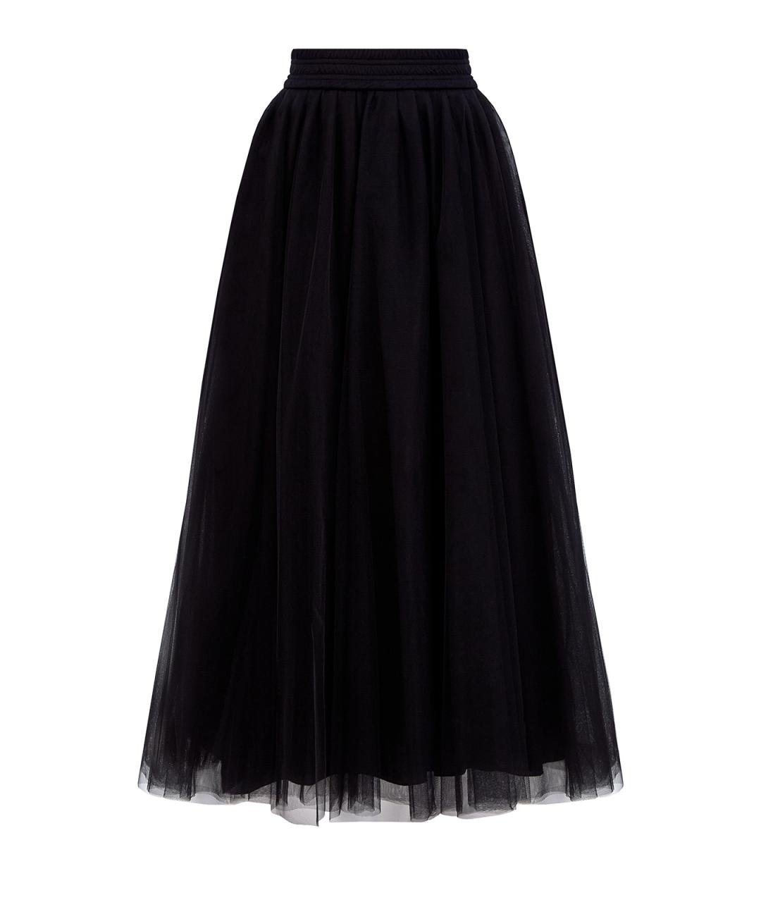 FABIANA FILIPPI Черная полиамидовая юбка миди, фото 1