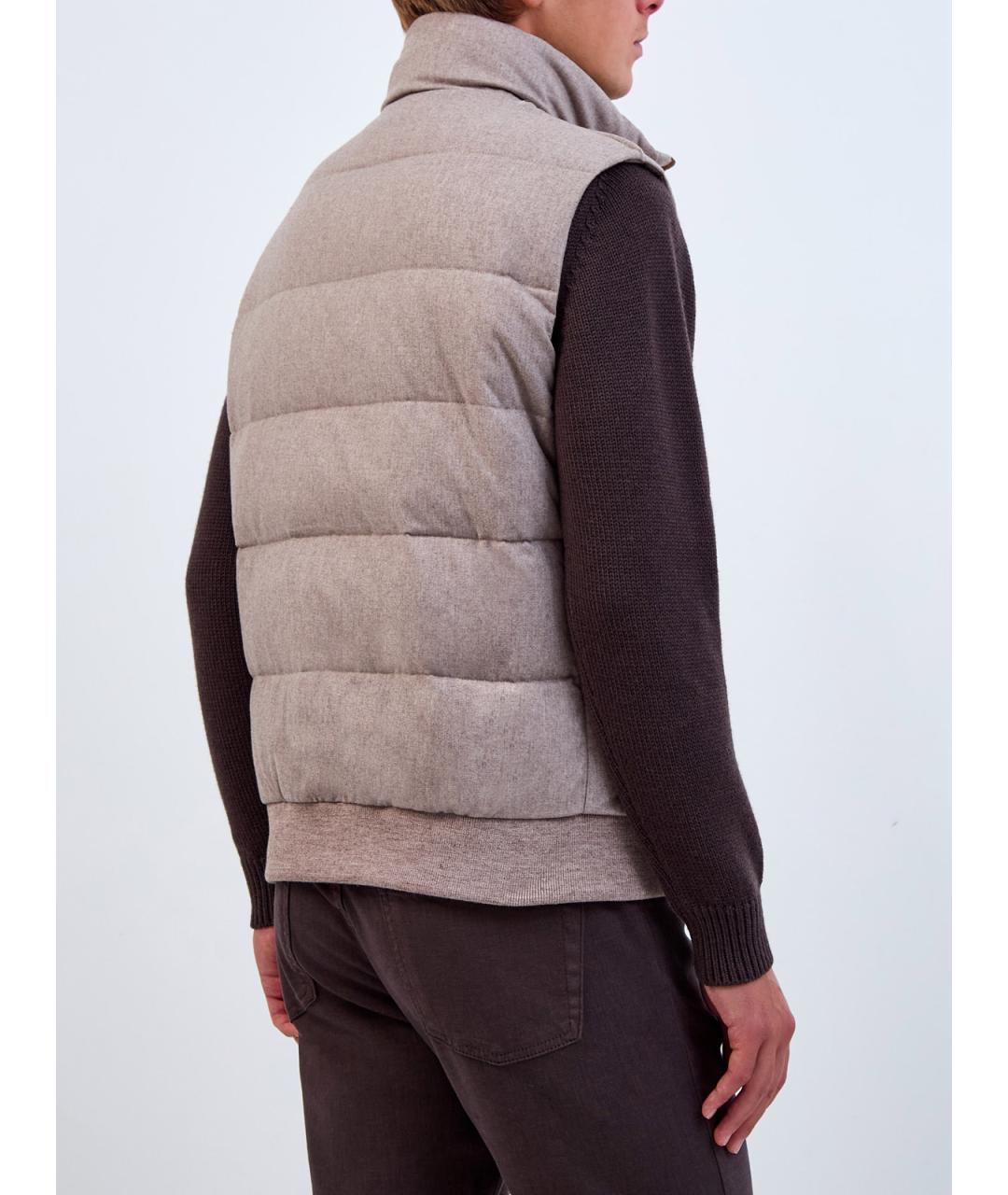 HETREGO Бежевый полиамидовый жилет, фото 4