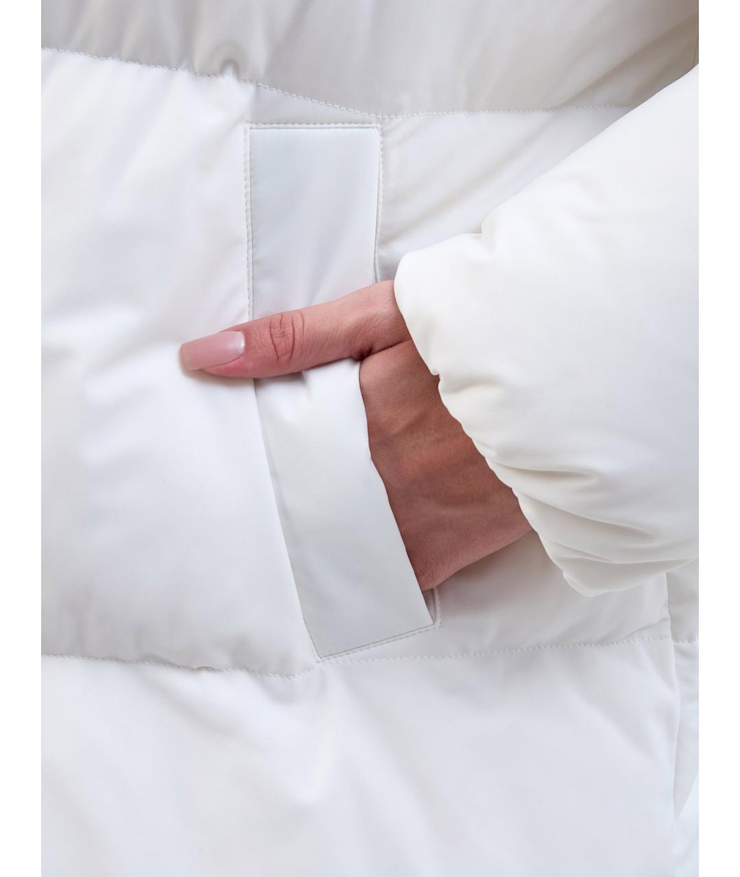 YVES SALOMON Белый пуховик, фото 5