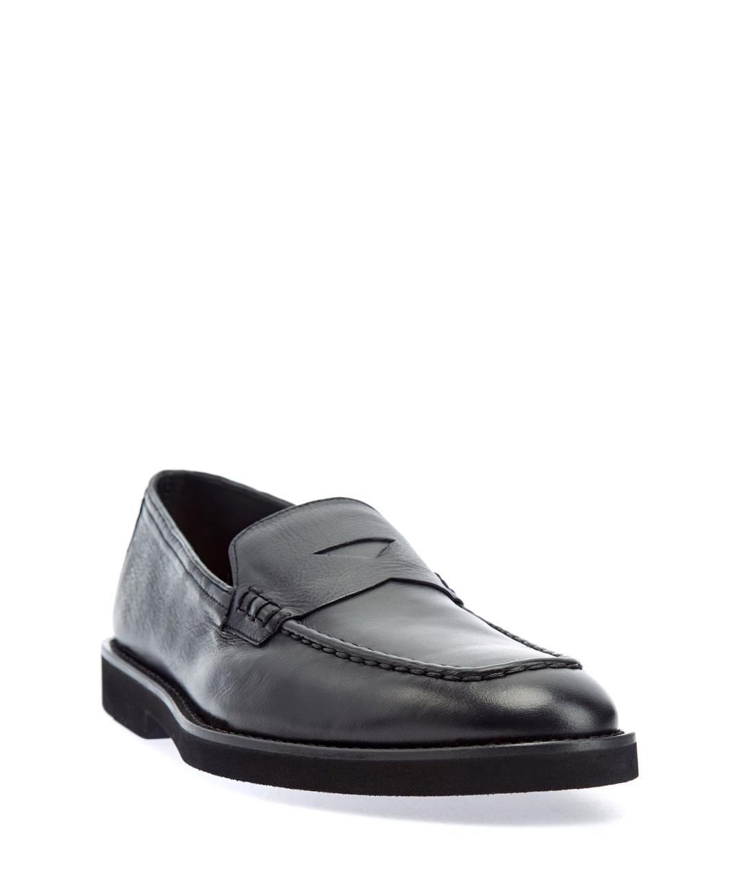 DOUCAL'S Синие кожаные лоферы, фото 3