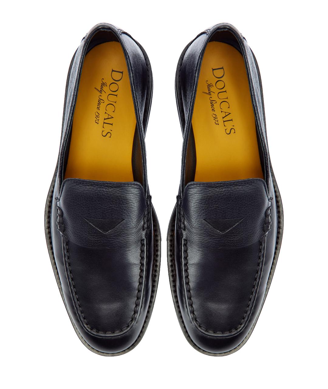 DOUCAL'S Синие кожаные лоферы, фото 5