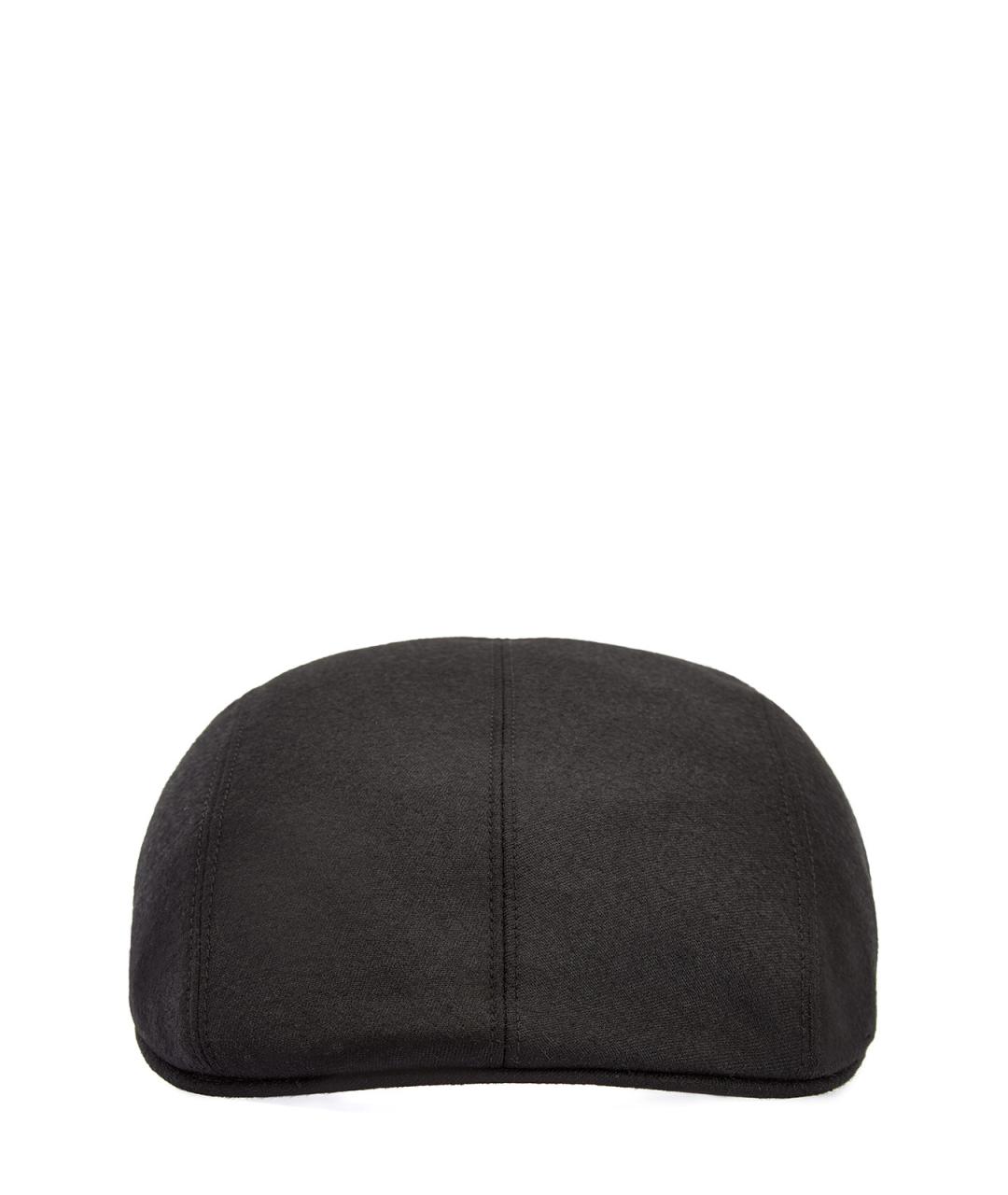 CANALI Черная шерстяная кепка/бейсболка, фото 1