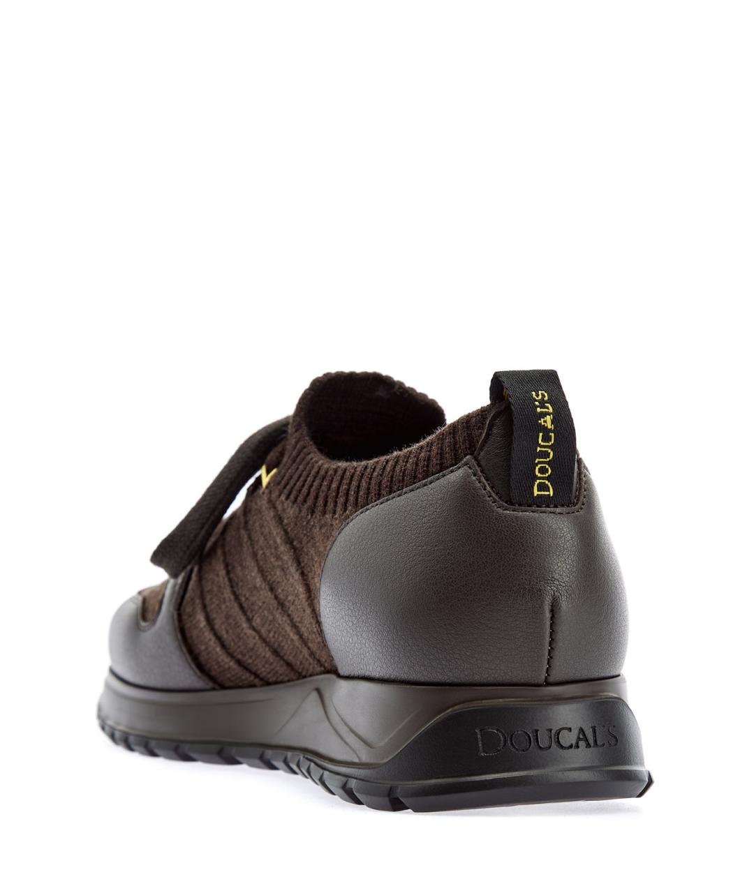 DOUCAL'S Коричневые текстильные низкие кроссовки / кеды, фото 4