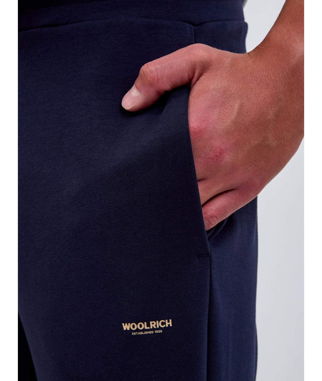 WOOLRICH Синие хлопковые повседневные брюки, фото 5