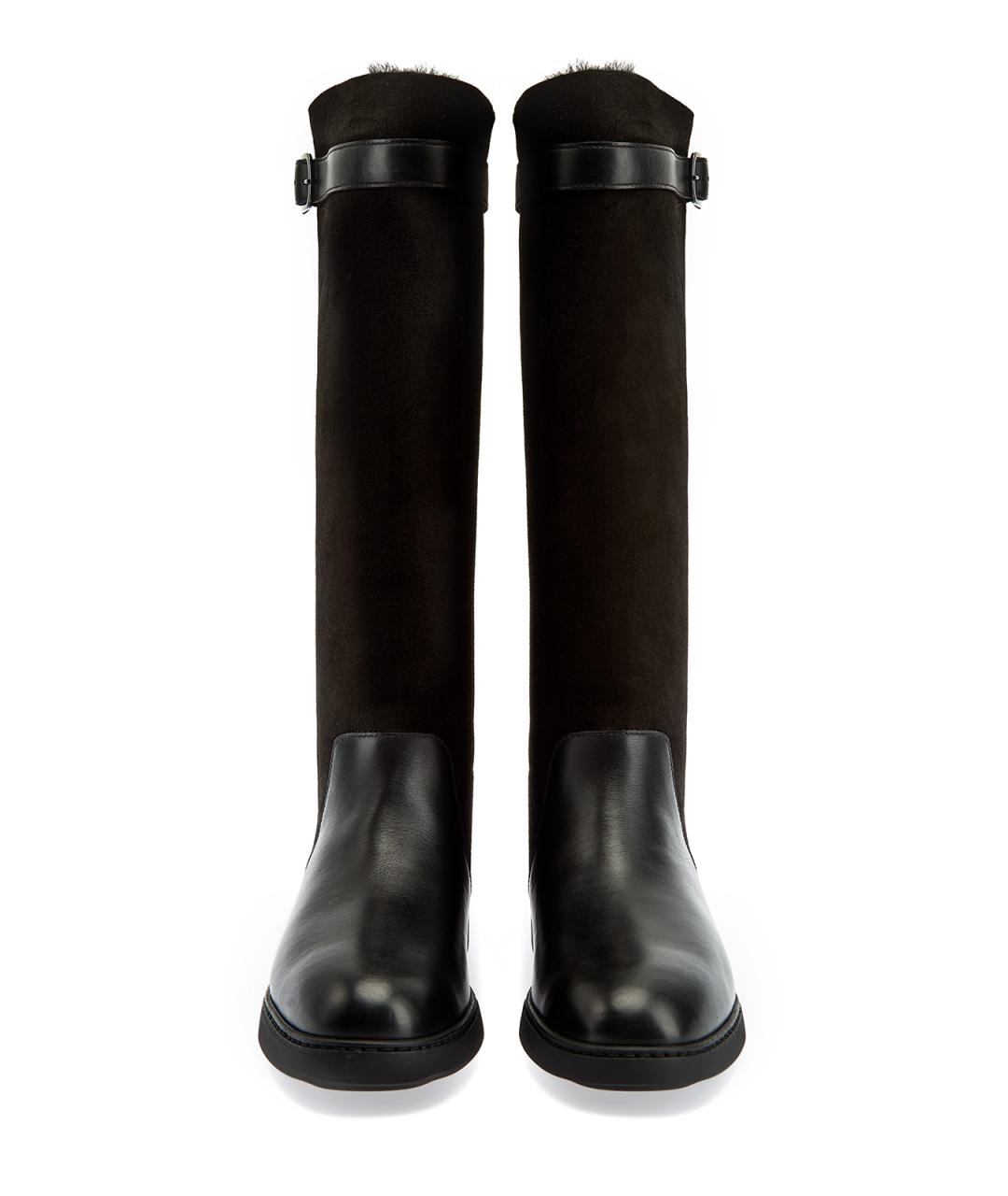 DOUCAL'S Черные кожаные сапоги, фото 5