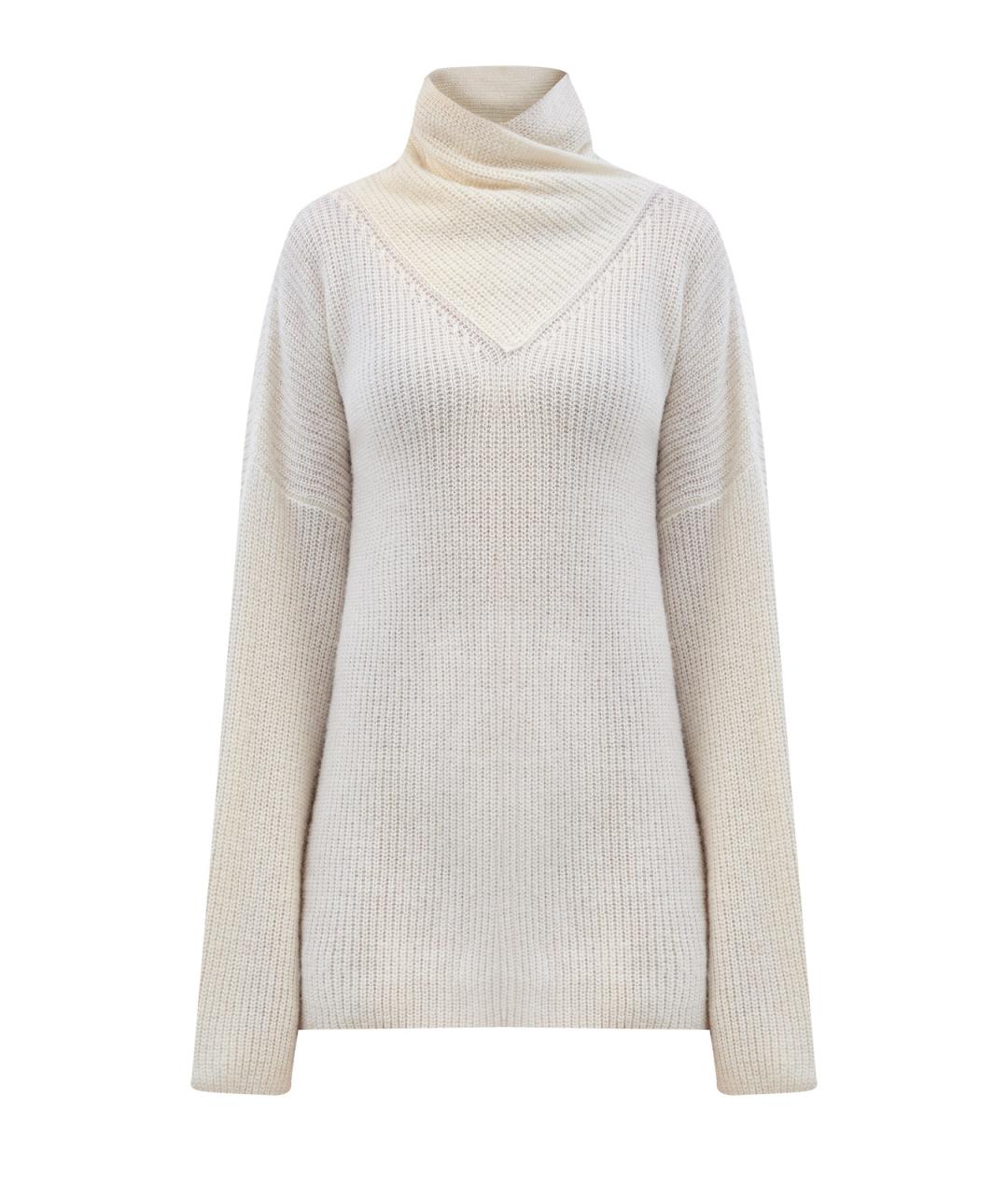 GENTRY PORTOFINO Бежевый шерстяной джемпер / свитер, фото 1