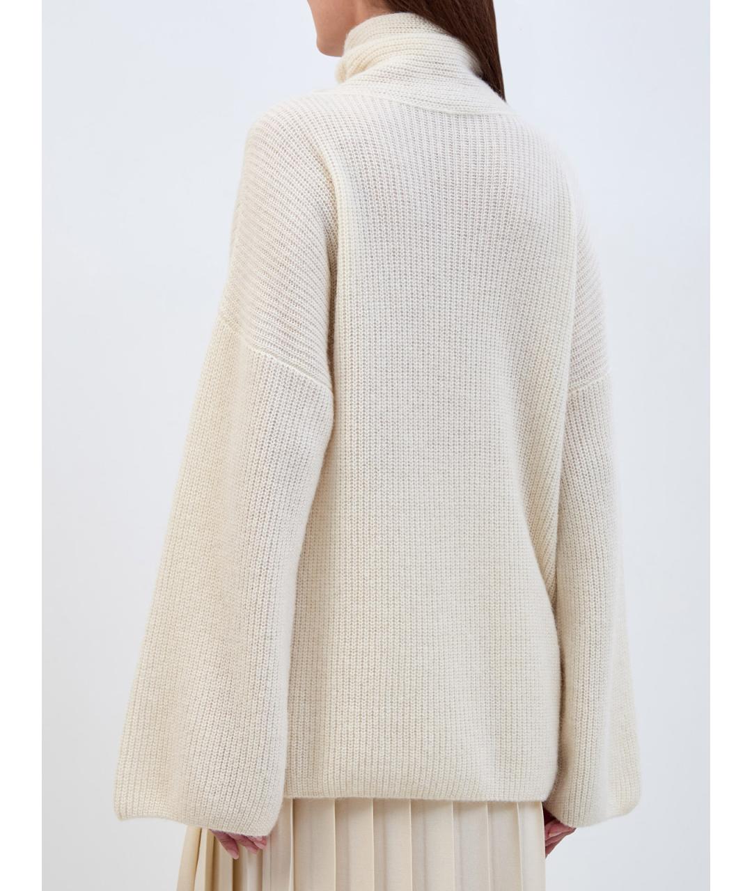 GENTRY PORTOFINO Бежевый шерстяной джемпер / свитер, фото 4