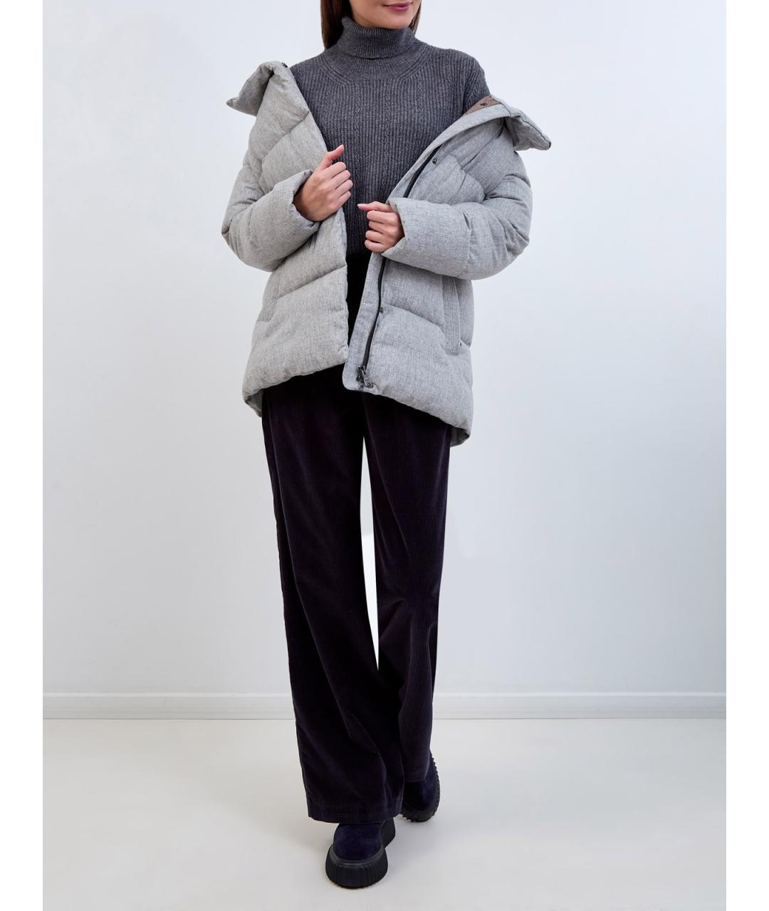 HETREGO Серый полиамидовый пуховик, фото 2