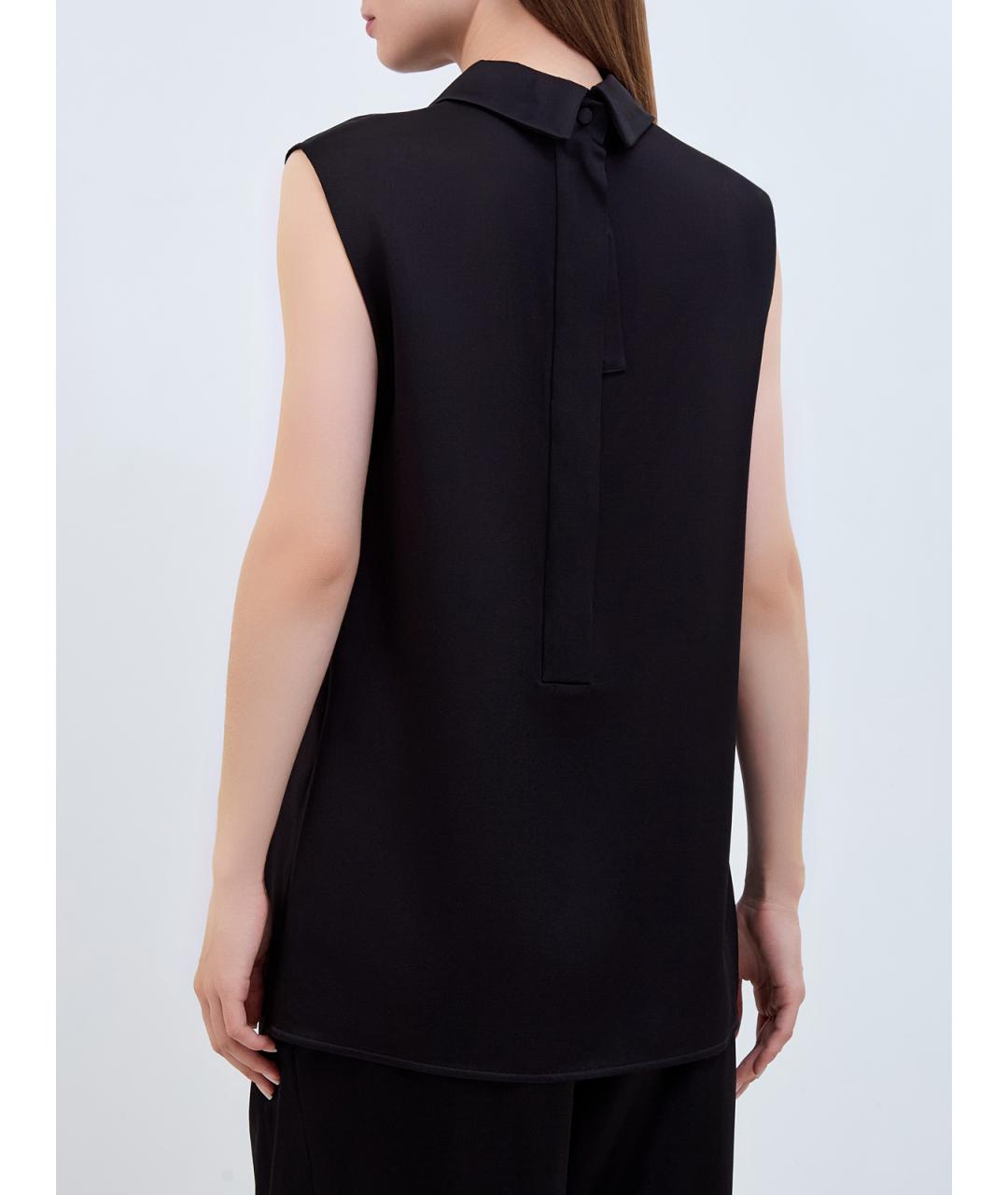 JIL SANDER Черная блузы, фото 4