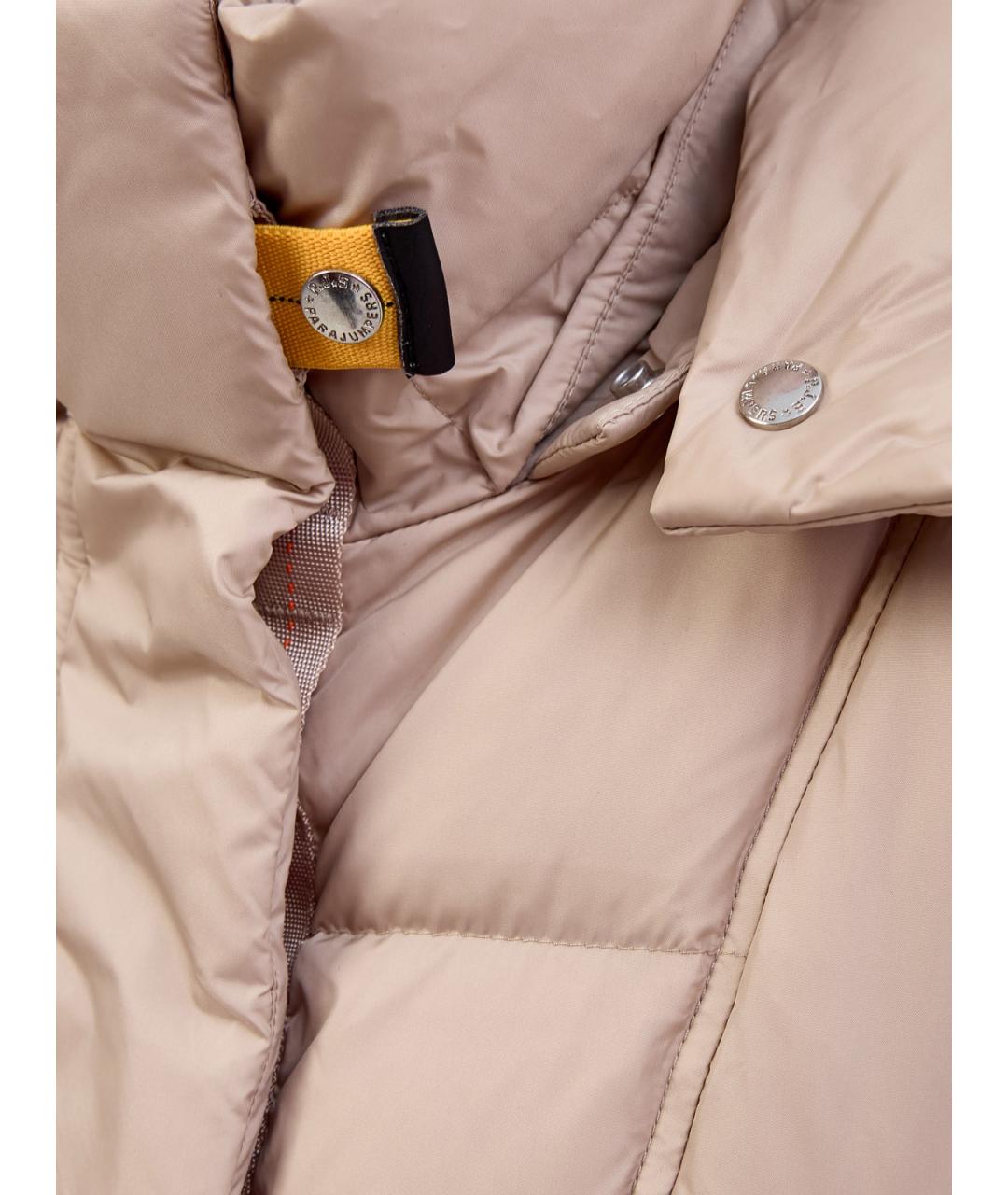 PARAJUMPERS Бежевый полиамидовый пуховик, фото 5